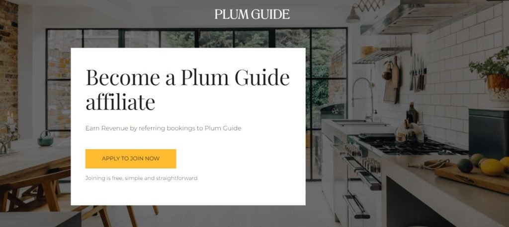 Plum Guide Affiliate program
