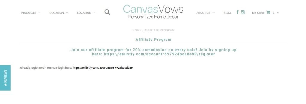 CanvasVows Affiliate Program