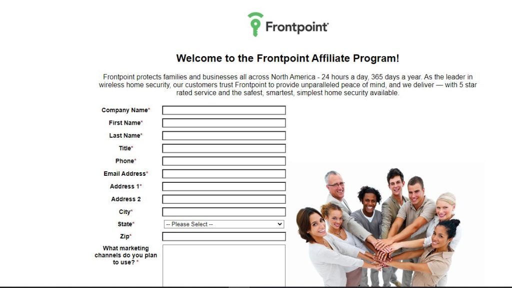 Frontpoint Affiliate program